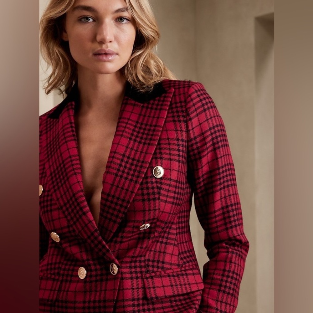 Banana republic PLAID CAPTAIN'S BLAZER​